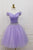 A-Line Off The Shoulder Short Prom Dress With Beading, Homecoming Dress YZ211028
