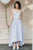 A-Line Bateau Cap Sleeves Hi-Low Chiffon Bridesmaid Dress with Lace OHS052 | Cathyprom
