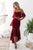 Two Piece Off-the-Shoulder Backless High Low Burgundy Lace Prom Dress OHC010 | Cathyprom
