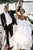 A-Line Sweetheart Sweep Train White Chiffon Wedding Dress OHD086 | Cathyprom