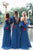 Sheath One-Shoulder Floor-Length Bridesmaid Dress with Sash OHS091 | Cathyprom