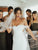 Cap Sleeve Sweetheart Lace Wedding Dress with Slit Bohemian Wedding Dress Mermaid CA061|CathyProm