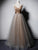 Sexy V neck Spaghetti Straps Long Prom Dress Aline Prom Evening Dress CAP51238|CathyProm