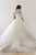 Chic Ball Gown Scoop Sweep Train Half Sleeves Tulle Wedding Dresses Bridal Gown OHD130 | Cathyprom