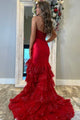 Glitter & Sparkly Mermaid Strapless Sequins Lace Appliques  Evening Party Dress ZXS2536