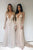 Sexy Deep V-Neck Illusion Long Sleeve Beaded Long Prom Dress CAT010|Cathyprom