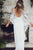 Sheath V-Neck Backless Wraps Lace Wedding Dress with Split OHD018 | Cathyprom