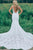 Mermaid Deep V-Neck Backless Sweep Train Lace Wedding Dress with Pockets OHD026 | Cathyprom