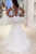 Mermaid V-Neck Court Train Backless White Chiffon Bohemian Wedding Dress Lace OHD223