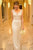 Mermaid/Trumpet V-Neck Sweep Train Appliqued Long Tulle Wedding Dress Bridal Gown OHD244