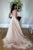 A-Line V-Neck Backless Sleeveless Sweep Train Tulle Wedding Dress with Pockets OHD115 | Cathyprom