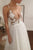 Elegant A-Line Spaghetti Straps Criss-Cross Back Appliqued Bohemian Wedding Dress OHD261