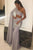 Special Two Piece One Shoulder Long Sleeves Floor Length Grey Mermaid Prom Dress LPD48 | Cathyprom