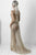 A-Line Spaghetti Straps Sweep Train Champagne Lace Prom Dress OHC050 | Cathyprom