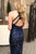 Memraid Jewel Sweep Train Keyhole Sequined Open Back Prom Dress C9