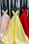 Modest V-neck Sleeveless Criss Cross Back Pockets Long Satin Prom Evening Dress OHC577