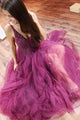 Sexy Deep V-Neck A Line Prom Dress Long Charming Appliques Beaded Prom/Evening Gowns PIN07123|CathyProm