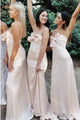 Sheath Sweetheart Floor-Length Bridesmaid Dress with Bowknot OHS087 | Cathyprom