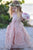 A Line Long Hand-Made Flower Chiffon Flower Girl Dresses  OHR030 | Cathyprom