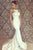 Mermaid Jewel Backless Sweep Train White Prom Dress with Watteau OHC084 | Cathyprom