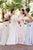 Mermaid Strapless Sweep Train Chiffon Bridesmaid Dress with Ruffles OHS100 | Cathyprom