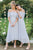 A-Line Off-the-Shoulder Pleated Chiffon Bridesmaid Dress with Lace OHS050 | Cathyprom