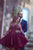 A-Line Bateau Long Sleeves knee-Length Grape Lace Short Prom Dress/Homecoming Dress LPD70 | Cathyprom