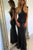 Mermaid Bateau Backless Floor-Length Black Sequined Prom Dress OHC055 | Cathyprom