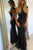 Mermaid Bateau Backless Floor-Length Black Sequined Prom Dress OHC055 | Cathyprom