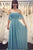 Simple Cheap A Line Off  The Shoulder Half Sleeve Long Chiffon Boho Bridesmaid Dresses  OHS113 | Cathyprom