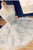 Blue Lace Homecoming Dress Sexy V-neck Bowknot Short Prom Dress Party Dress OHM173