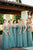 Cheap Simple A Line V-neck Floor Length Sleeveless Long Tulle Bridesmaid Dresses with Ruffles OHS117 | Cathyprom
