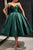 Sweetheart  Sleeveless Satin Prom Dresses Tea Length Party Dress OHM082 | Cathyprom