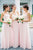 Cheap A Line Sweetheart Floor Length Sleeveless Long Chiffon Bridesmaid Dresses with Ruffles OHS116 | Cathyprom