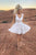White Short Homecoming Dresses V Neck Appliques Cocktail Dresses OHM080 | Cathyprom