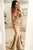 Mermaid Champagne Sweetheart Sleeveless Floor-length Ruffles Prom Dress P56