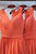 Charming A-line V-neck Floor Length Sleeveless Long Chiffon Bridesmaid Dresses with Ruffles OHS128 | Cathyprom