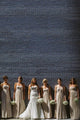 Popular Bridesmaid Dresses A-Line Long Chiffon Sweetheart Champagne Bridesmaid Dress OHS132