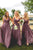 Cheap A Line Spaghetti Straps Floor Length Open Back Sleeveless Long Tulle Bridesmaid Dresses OHS111 | Cathyprom