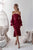 Mermaid Off-the-Shoulder Long Bell Sleeves Burgundy Lace Prom Dress PD6