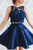 Two Piece Homecoming Dresses Aline Lace Cheap Short Prom Dress Party Dress OHM133
