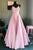 Elegant Pleated A-Line Pink Customized Floor-length Long Prom Dress LPD17