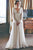 A-Line V-Neck Long Sleeves Sweep Train Chiffon Beach Wedding Dress OHD030 | Cathyprom