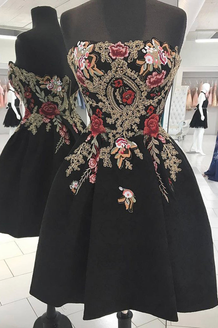 Vintage Little Black Dress Homecoming Dresses A line Short Prom Dress cathyprom Vintage Little Black Dress Homecoming Dresses A line Short Prom Dress cathyprom