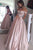 A-line Off the Shoulder Floor Length Pearl Pink Prom Dress with Beading Pleats P96 | Cathyprom