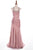 Elegant Mermaid Hater Ruched Beading Chiffon Pink Evening/Prom Dress Q8