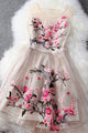 Chic Homecoming Dresses A-line Embroidery Short Prom Dress Party Dress OHM158