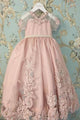 A Line Scoop Neck Short Sleeves Bowknot Lace Appliques Flower Girl Dresses OHR026 | Cathyprom