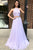 Two Piece Halter Backless Floor-Length Lavender Prom Dress with Lace Beading OHC026 | Cathyprom