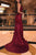 Trumpet/Mermaid Sleeveless V-neck Sweep Train Ruffles Sequins Dresses LPD18